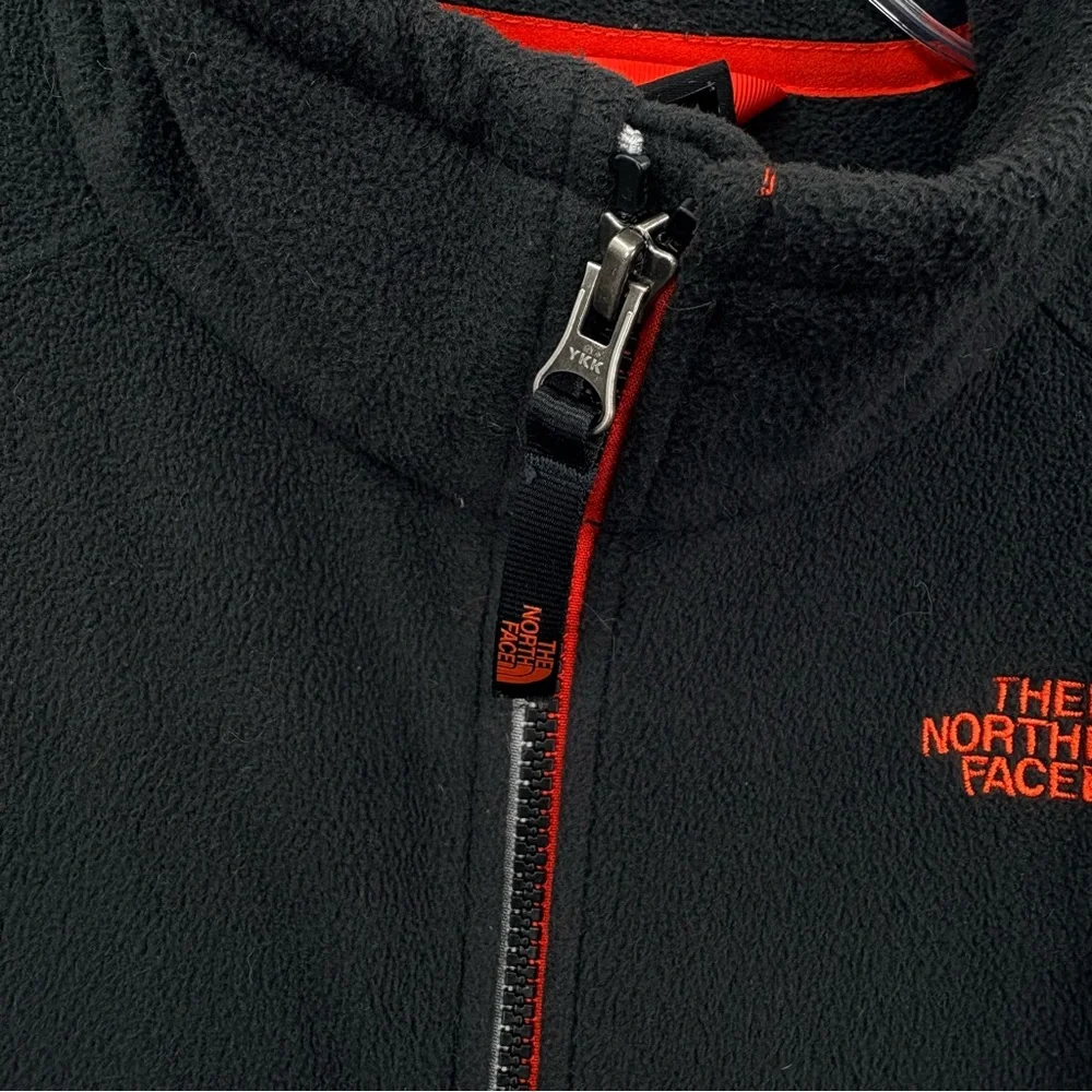 North Face Jacket Boys XL Fits Womens Medium Performance Fleece Full Zip Black